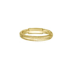 Load image into Gallery viewer, 14K Yellow Gold Stretch Mesh Ring