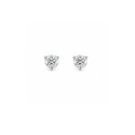 Load image into Gallery viewer, 14K White Gold Natural Diamond Stud Earrings 0.18cttw