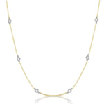 Load image into Gallery viewer, Diamond Station Necklace