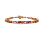 Load image into Gallery viewer, 14K Yellow Gold Ruby and Diamond Bracelet - FINAL SALE