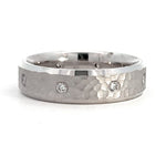 Load image into Gallery viewer, Men's 18K White Gold Diamond Wedding Band
