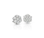 Load image into Gallery viewer, Diamond Cluster Earrings
