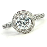 Load image into Gallery viewer, Diamond Halo Engagement Ring