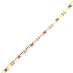 Load image into Gallery viewer, 14K Yellow Gold Ruby and Diamond Bracelet - FINAL SALE