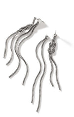 Load image into Gallery viewer, JOHN HARDY Love Knot Sterling Silver Drop Earrings