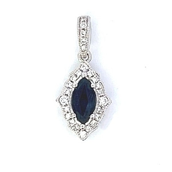 Diamond Sapphire Pendant