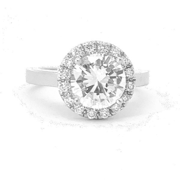 Diamond Halo Engagement Ring