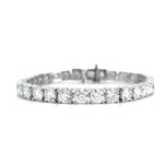 Load image into Gallery viewer, 14K White Gold Lab-Grown Diamond Tennis Bracelet 15.00ct