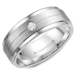 Load image into Gallery viewer, Men's Gold and Diamond Wedding Band