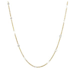 Load image into Gallery viewer, 18K Yellow Gold Rose Cut Diamond Station Necklace