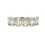 Load image into Gallery viewer, 18K White Gold Multi-Stone Baguette Diamond Fashion Band