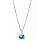 Load image into Gallery viewer, JOHN HARDY Sterling Silver Swiss Blue Topaz & Diamond Heishi Necklace