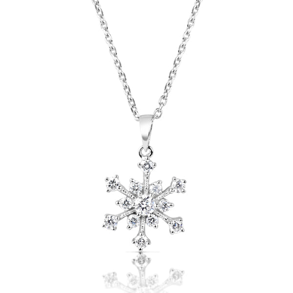 Snowflake Diamond Pendant