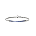 Load image into Gallery viewer, JOHN HARDY Essential Pavé Bracelet, Sterling Silver and Blue Sapphires