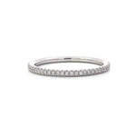Load image into Gallery viewer, 18K White Gold Diamond Wedding Eternity Band 0.21cttw