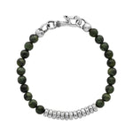 Load image into Gallery viewer, JOHN VARVATOS Simit Sterling Silver Jade Beaded Single-Strand Bracelet, 6mm