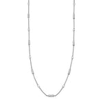 Load image into Gallery viewer, SETHI COUTURE 18K White Gold Barrel Diamond Chain