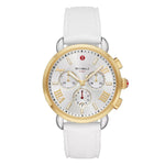 Load image into Gallery viewer, MICHELE Sporty Sport Sail White Silicone Watch