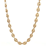 Load image into Gallery viewer, 14K Yellow Gold Semi-Solid Anchor Chain Necklace 18 Inches