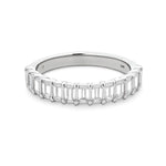 Load image into Gallery viewer, 14K White Gold Diamond Half Eternity Band