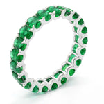Load image into Gallery viewer, VALANI Emerald Eternity Ring