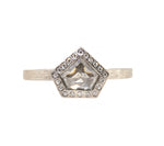 Load image into Gallery viewer, TODD REED Palladium Rose Cut Natural Diamond Ring