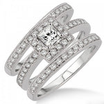 Load image into Gallery viewer, Three Ring Wedding Set