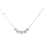 Load image into Gallery viewer, Diamond Cluster Necklace