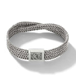 Load image into Gallery viewer, JOHN HARDY Rata Chain Crossover Bracelet, Silver, 12mm