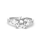 Load image into Gallery viewer, 18K White Gold 3-Stone Engagement Ring