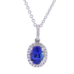 Load image into Gallery viewer, Tanzanite and Diamond Pendant