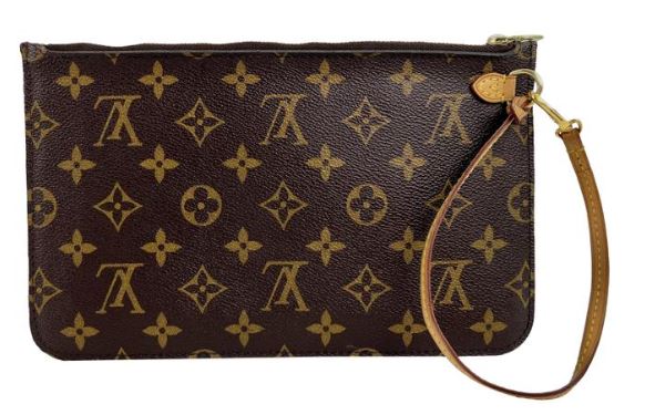 Pre-Owned LOUIS VUITTON Neverfull Pochette Wristlet From The Monogram Collection