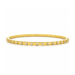 Load image into Gallery viewer, DEMEGLIO 18K Yellow Gold Extensible Diamond Station Bracelet