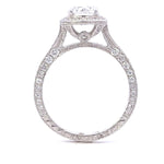 Load image into Gallery viewer, BEVERLY K 18K White Gold Diamond Vintage Halo Engagement Ring