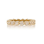 Load image into Gallery viewer, SETHI COUTURE 18K Yellow Gold Rosetta White Diamond Band