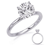 Load image into Gallery viewer, Diamond Solitaire Engagement Ring