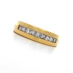 Load image into Gallery viewer, Men's 18K Yellow Gold Diamond Wedding Band