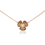 Load image into Gallery viewer, VIANNA 18K Rose Gold Pensé Smokey Quartz Necklace- SALE