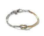 Load image into Gallery viewer, Love Knot Two-Tone Bracelet
