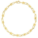 Load image into Gallery viewer, 14K Yellow Gold Semi-Solid U-Link Chain Necklace 18 Inches