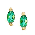 Load image into Gallery viewer, Emerald Stud Earrings