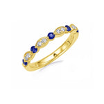 Load image into Gallery viewer, 14K Yellow Gold Sapphire & Diamond Ring