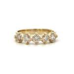 Load image into Gallery viewer, 14K Yellow Gold Five-Stone Diamond Band