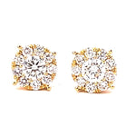 Load image into Gallery viewer, Diamond Cluster Earrings