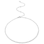 CASATO 18K White Gold Sahara Princess Diamond Necklace