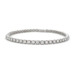 Load image into Gallery viewer, A.LINK 18K White Gold Matinee Diamond Abbracci Tennis Bracelet 2.85ct