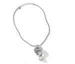 Load image into Gallery viewer, JOHN HARDY Legends Naga Pave Diamond And Pearl Dragon Pendant