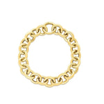 Load image into Gallery viewer, 14K Yellow Gold Round Link Push Clasp Bracelet