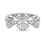 Load image into Gallery viewer, CASATO 18K White Gold Mikou Stackable Diamond Ring