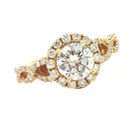 Load image into Gallery viewer, Diamond Halo Engagement Ring